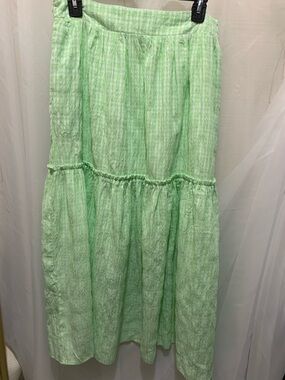 Maraislise Paris Gingham Maxi Skirt